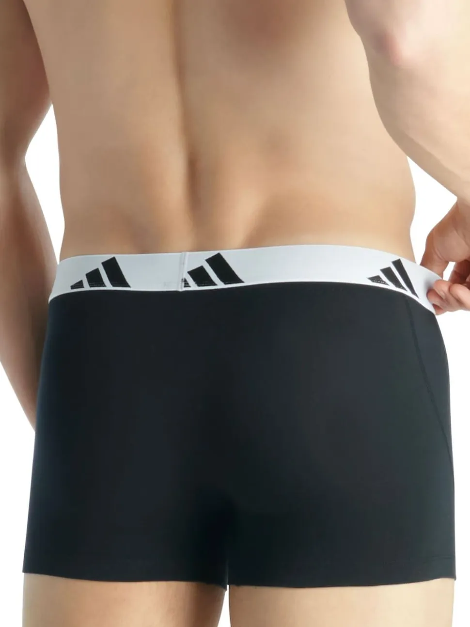 adidas Black/White Active Flex Cotton Trunks