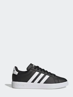 adidas Black/White Grand Court 2.0 Trainers