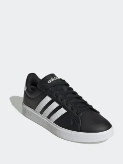 adidas Black/White Grand Court 2.0 Trainers