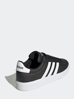 adidas Black/White Grand Court 2.0 Trainers