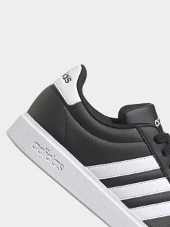 adidas Black/White Grand Court 2.0 Trainers
