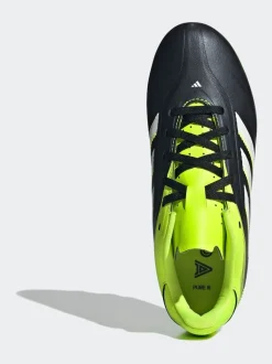 adidas Black/White Kids Copa Pure 3 Club Firm/Multi Ground Boots