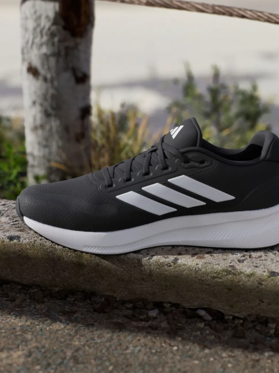 adidas Black/White Runfalcon 5 Running Trainers