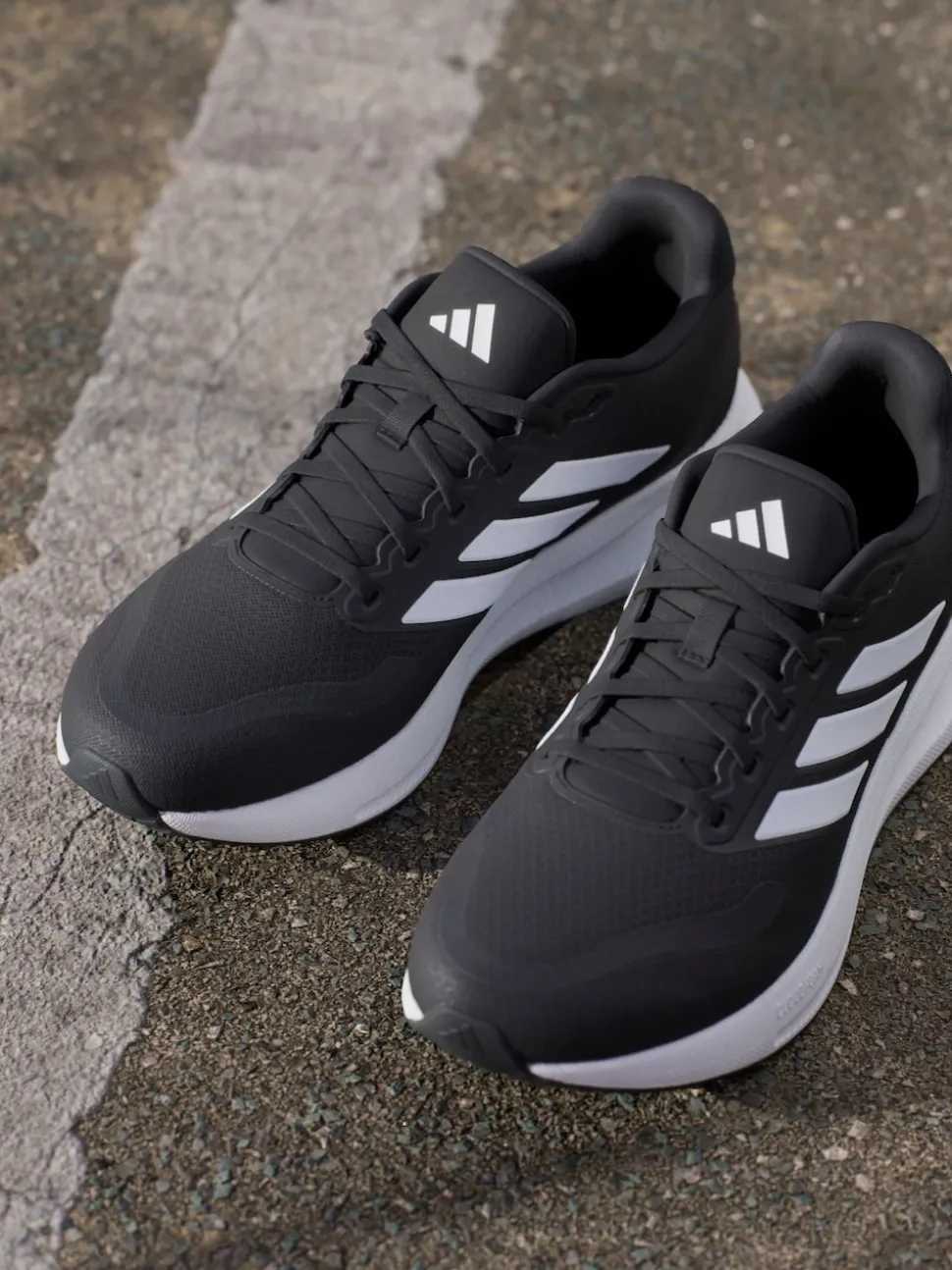 adidas Black/White Runfalcon 5 Running Trainers