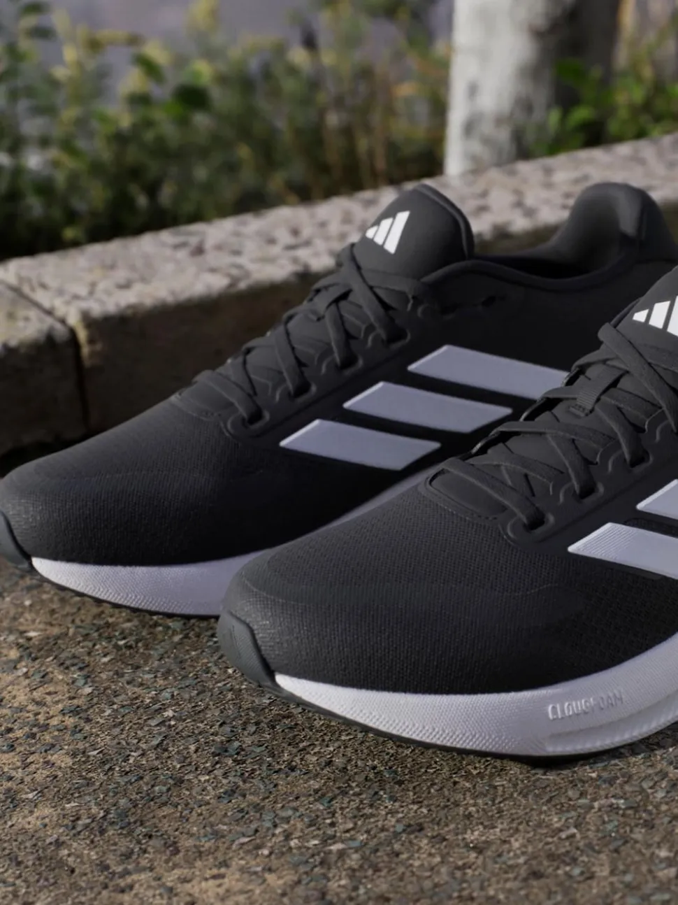 adidas Black/White Runfalcon 5 Running Trainers