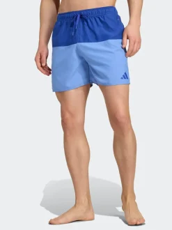 adidas Blue Colorblock 5 Inch Swim Shorts