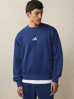 adidas Blue Essentials Feelcozy Fleece Sweatshirt