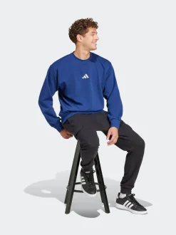 adidas Blue Essentials Feelcozy Fleece Sweatshirt