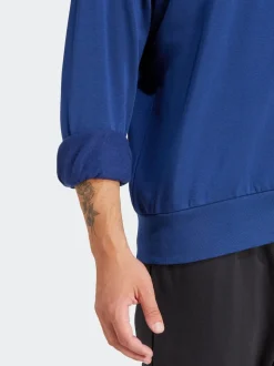 adidas Blue Essentials Feelcozy Fleece Sweatshirt