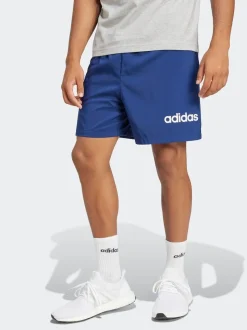 adidas Blue Essentials Linear Logo Shorts