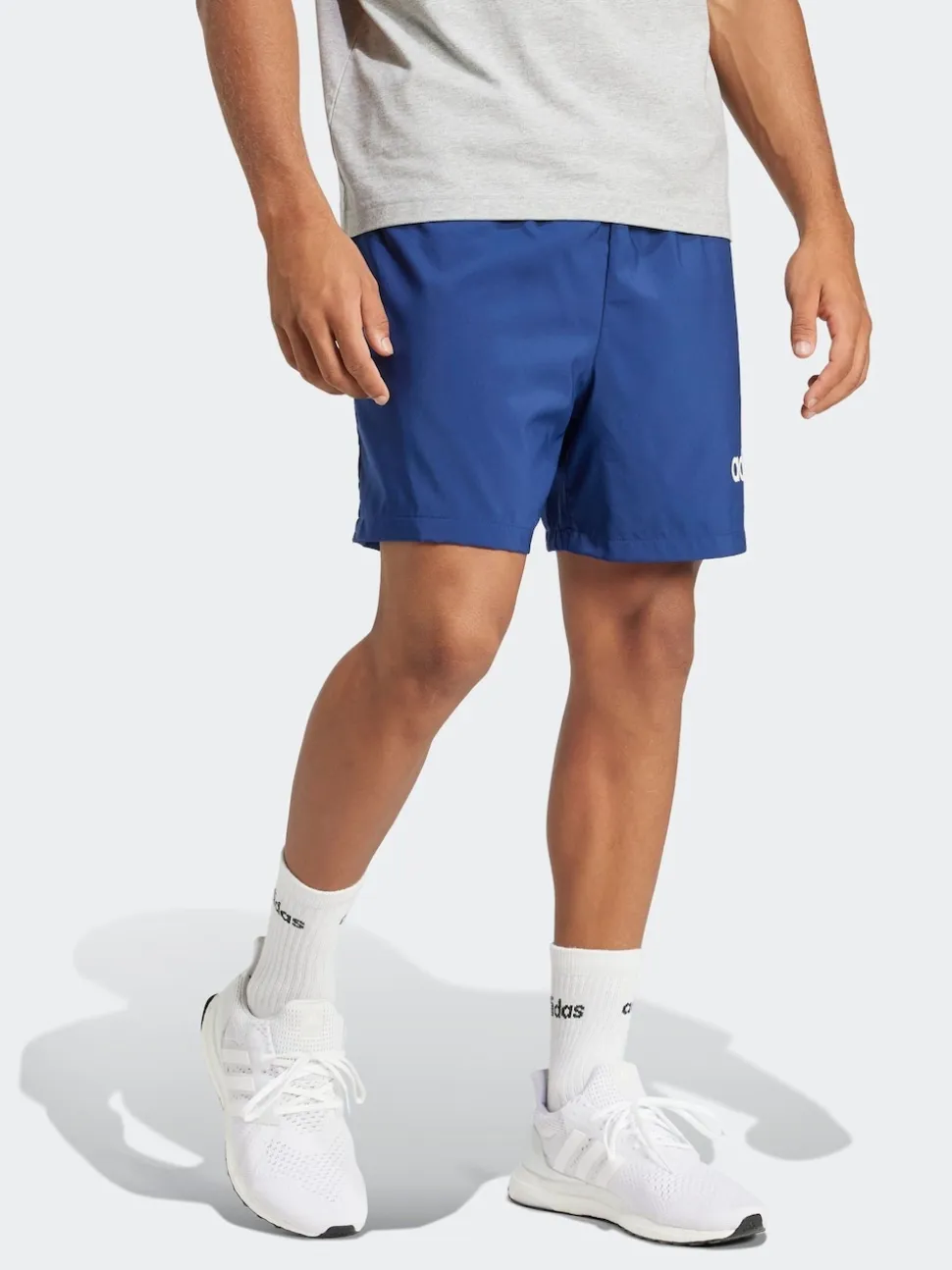adidas Blue Essentials Linear Logo Shorts