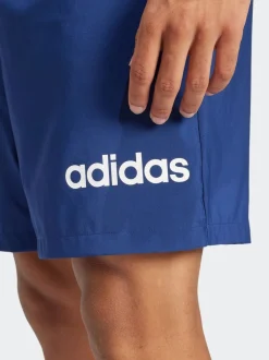 adidas Blue Essentials Linear Logo Shorts