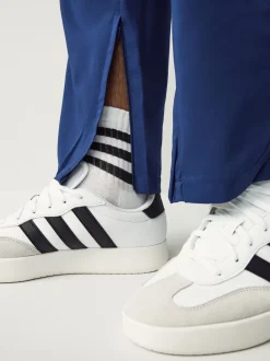 adidas Blue Essentials 3-Stripes Stanford Open Hem Joggers