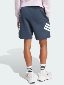 adidas Blue Future Icons 3 Stripes Shorts
