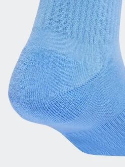 adidas Blue Logo Crew Socks 6 Pack
