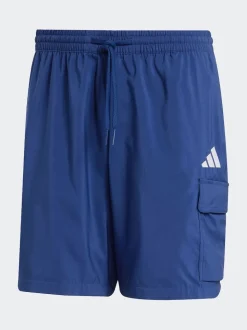 adidas Blue Small Essentials Logo Cargo Chelsea Shorts