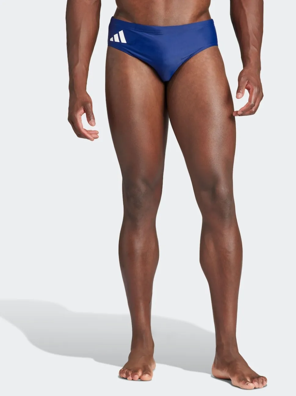 adidas Blue Solid Swim Trunks