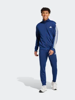 adidas Blue Sportswear Basic 3-Stripes Tricot Tracksuit