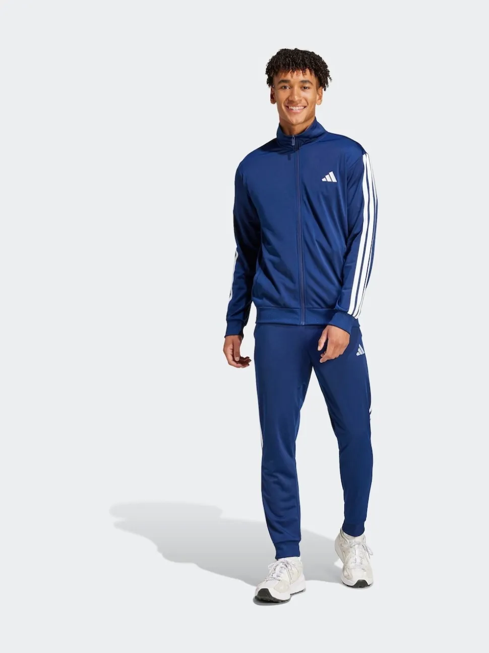 adidas Blue Sportswear Basic 3-Stripes Tricot Tracksuit