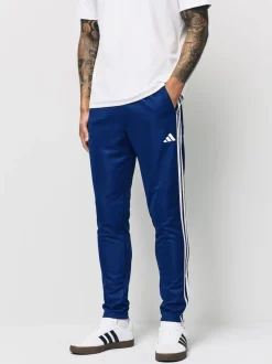 adidas Blue Train Essentials 3-Stripes Training Joggers