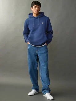 adidas Blue Trefoil Essentials Hoodie