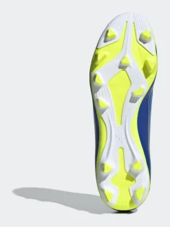 adidas Blue/Yellow Adult F50 Messi Club Firm Ground Boots