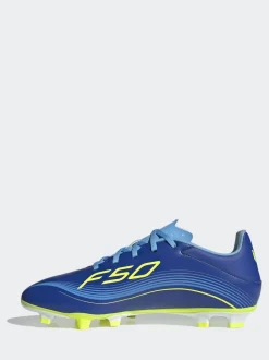 adidas Blue/Yellow Adult F50 Messi Club Firm Ground Boots