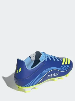 adidas Blue/Yellow Adult F50 Messi Club Firm Ground Boots