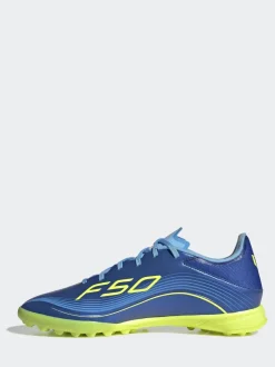 adidas Blue/Yellow Adult F50 Messi League Turf Boots