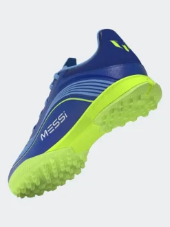adidas Blue/Yellow Adult F50 Messi League Turf Boots