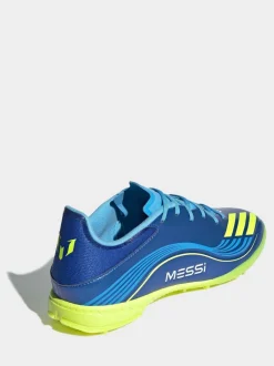 adidas Blue/Yellow Adult F50 Messi League Turf Boots
