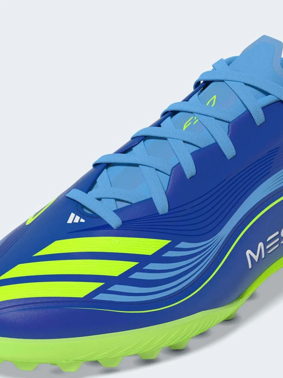 adidas Blue/Yellow Adult F50 Messi League Turf Boots