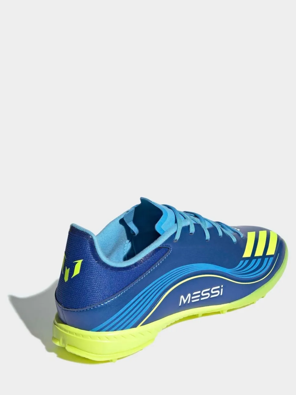 adidas Blue/Yellow Adult F50 Messi League Turf Boots
