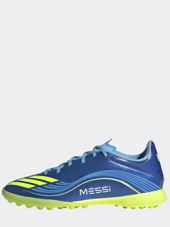 adidas Blue/Yellow Adult F50 Messi League Turf Boots