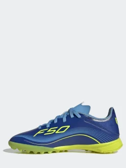 adidas Blue/Yellow Kids F50 Messi League Turf Boots