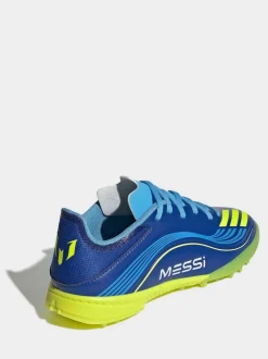 adidas Blue/Yellow Kids F50 Messi League Turf Boots