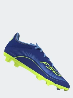 adidas Blue/Yellow Kids F50 Messi League Firm/Multi Ground Boots