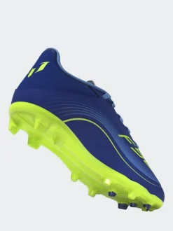 adidas Blue/Yellow Kids F50 Messi League Firm/Multi Ground Boots