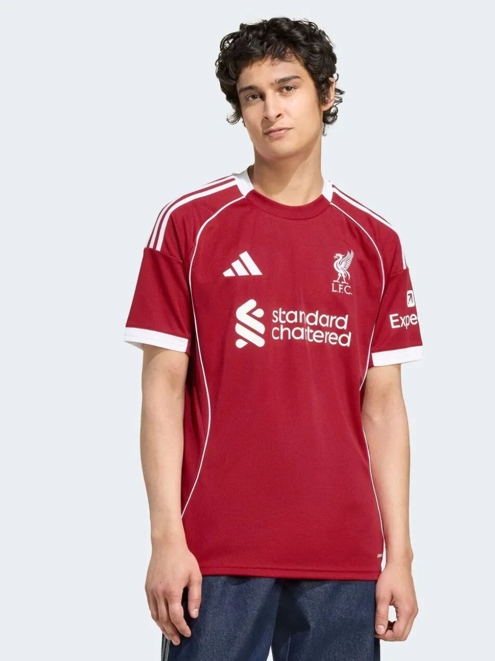 adidas Bright Red Liverpool FC 25/26 Home Jersey