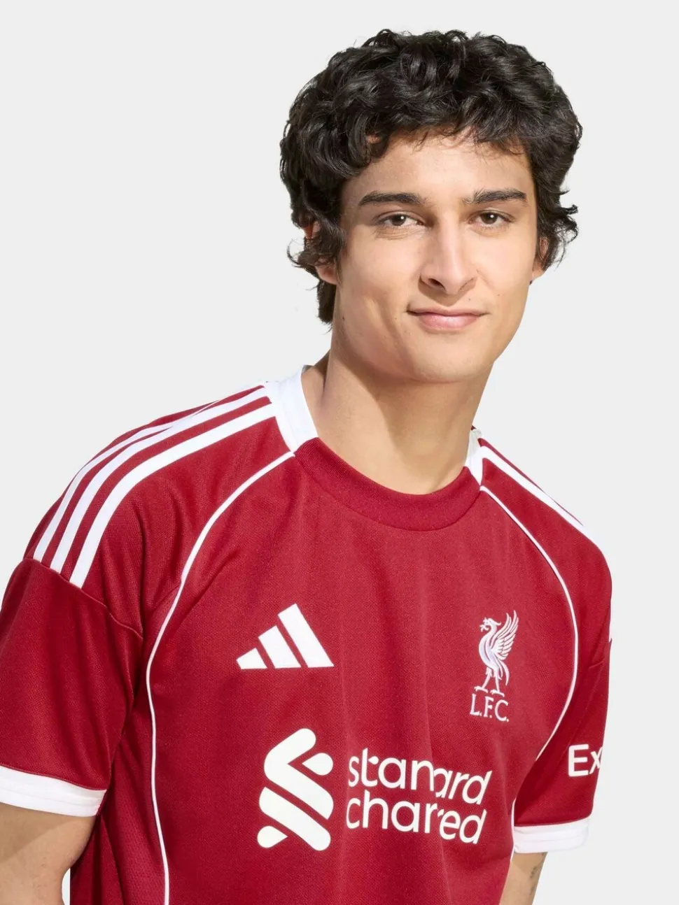 adidas Bright Red Liverpool FC 25/26 Home Jersey