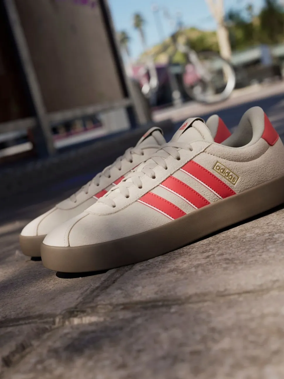 adidas Brown light VL Court Trainers