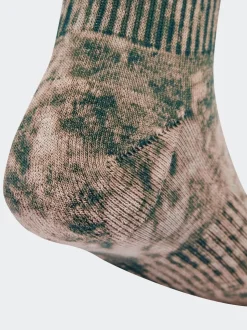 adidas Brown Stonewash Crew Socks 3 Pack