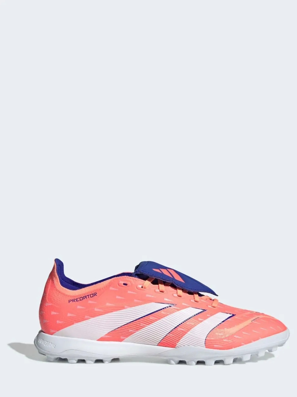 adidas Coral/White Adult Predator League Fold-Over Tongue Turf Boots