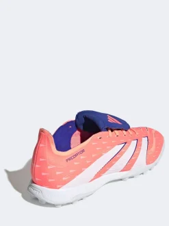 adidas Coral/White Adult Predator League Fold-Over Tongue Turf Boots