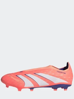 adidas Coral/White Adult Predator League Laceless Firm/Multi Ground Boots