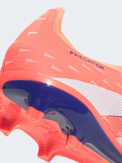 adidas Coral/White Adult Predator League Laceless Firm/Multi Ground Boots