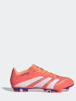 adidas Coral/White Adult Predator Club Firm/Multi Ground Boots