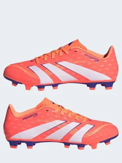 adidas Coral/White Adult Predator Club Firm/Multi Ground Boots