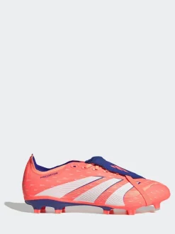 adidas Coral/White Adult Predator League Fold-Over Tongue Firm/Multi Ground Boots