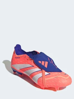 adidas Coral/White Adult Predator League Fold-Over Tongue Firm/Multi Ground Boots